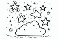 ausmalbild sternenhimmel