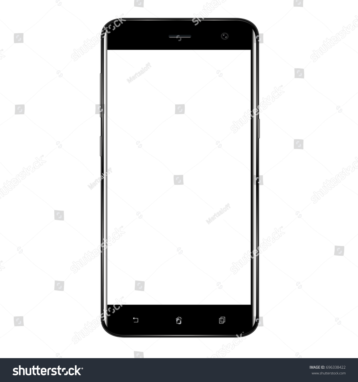 Realistic Mobile Phone Smart Phone Blank Stock Vector (Royalty Free Bildidee 