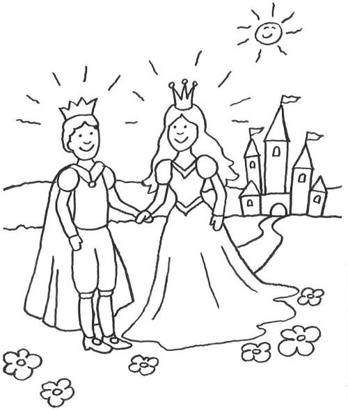  Ausmalbild Prinzessin Schloss Bildidee 