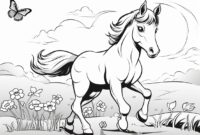 pferde zum ausmalen und ausdrucken
