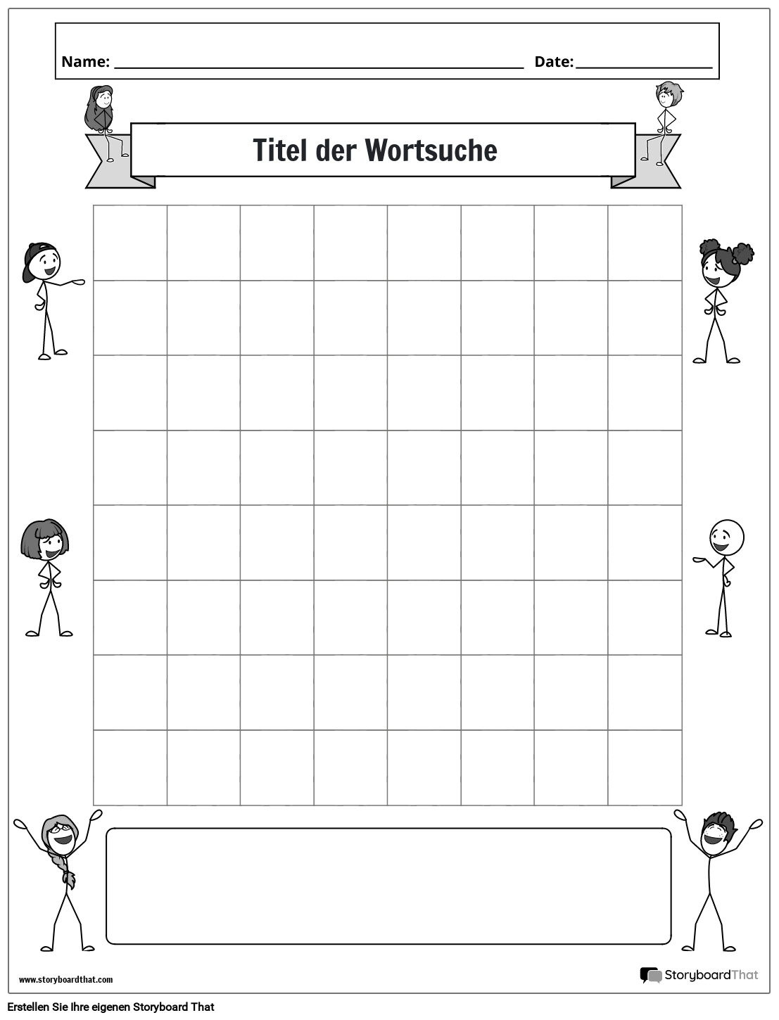  Wortsuch-Arbeitsblätter: Kostenlose Druckbare Rätsel für Kinder Motiv 