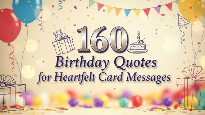  Birthday Quotes for Heartfelt Card Messages - Draw It Easy 