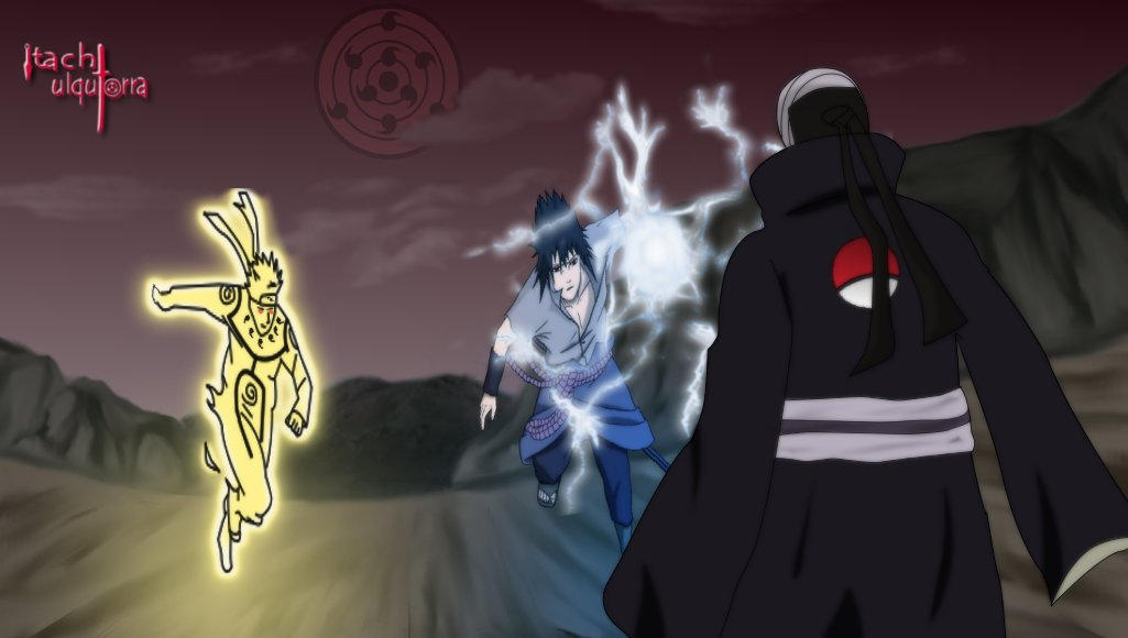 Naruto and sasuke VS Madara by itachiulquiorra on DeviantArt