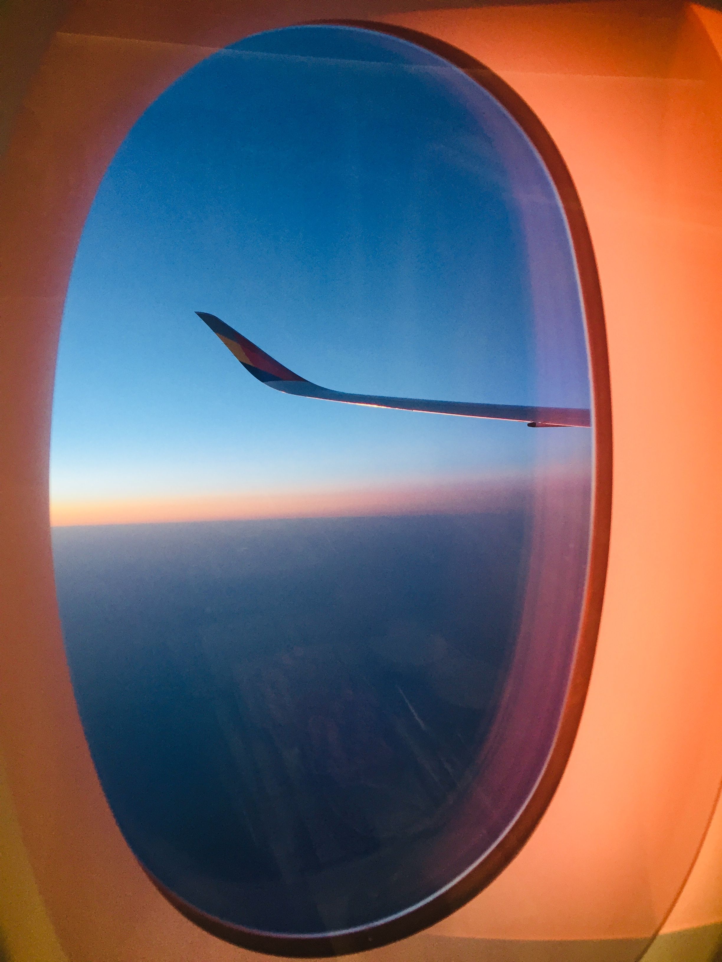 Airplane Window View of Sky · Free Stock Photo