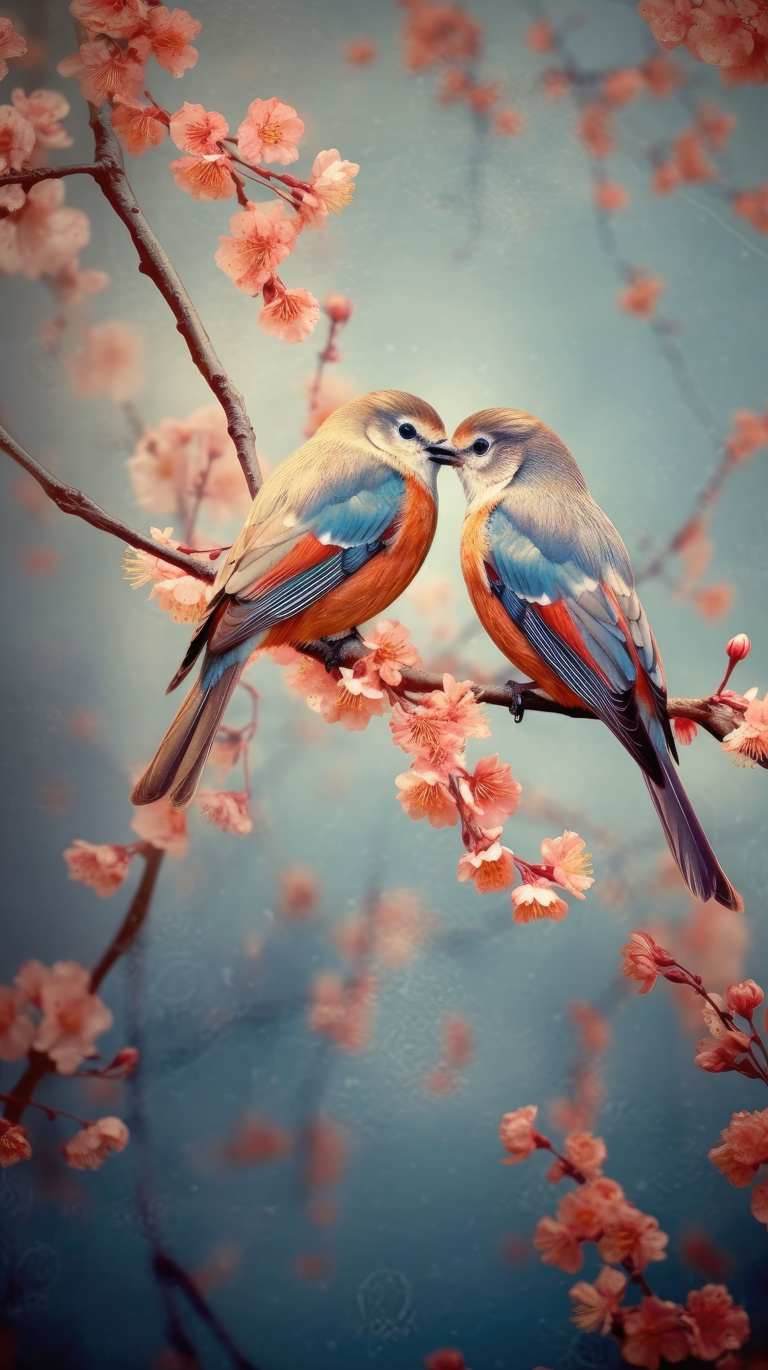 Birds kiss flight 720×1280 wallpaper – Artofit