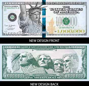  New Design Million Dollar Bill in Full Color - 3D Mail Results 