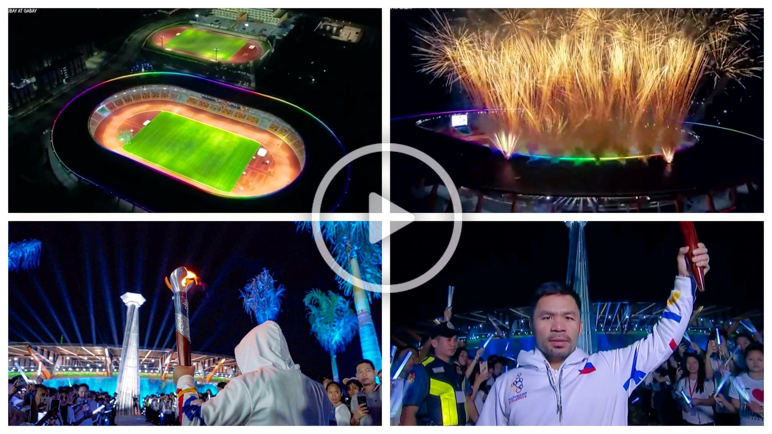  SEA Games Lighting of Cauldron by Manny Pacquiao Bildidee 