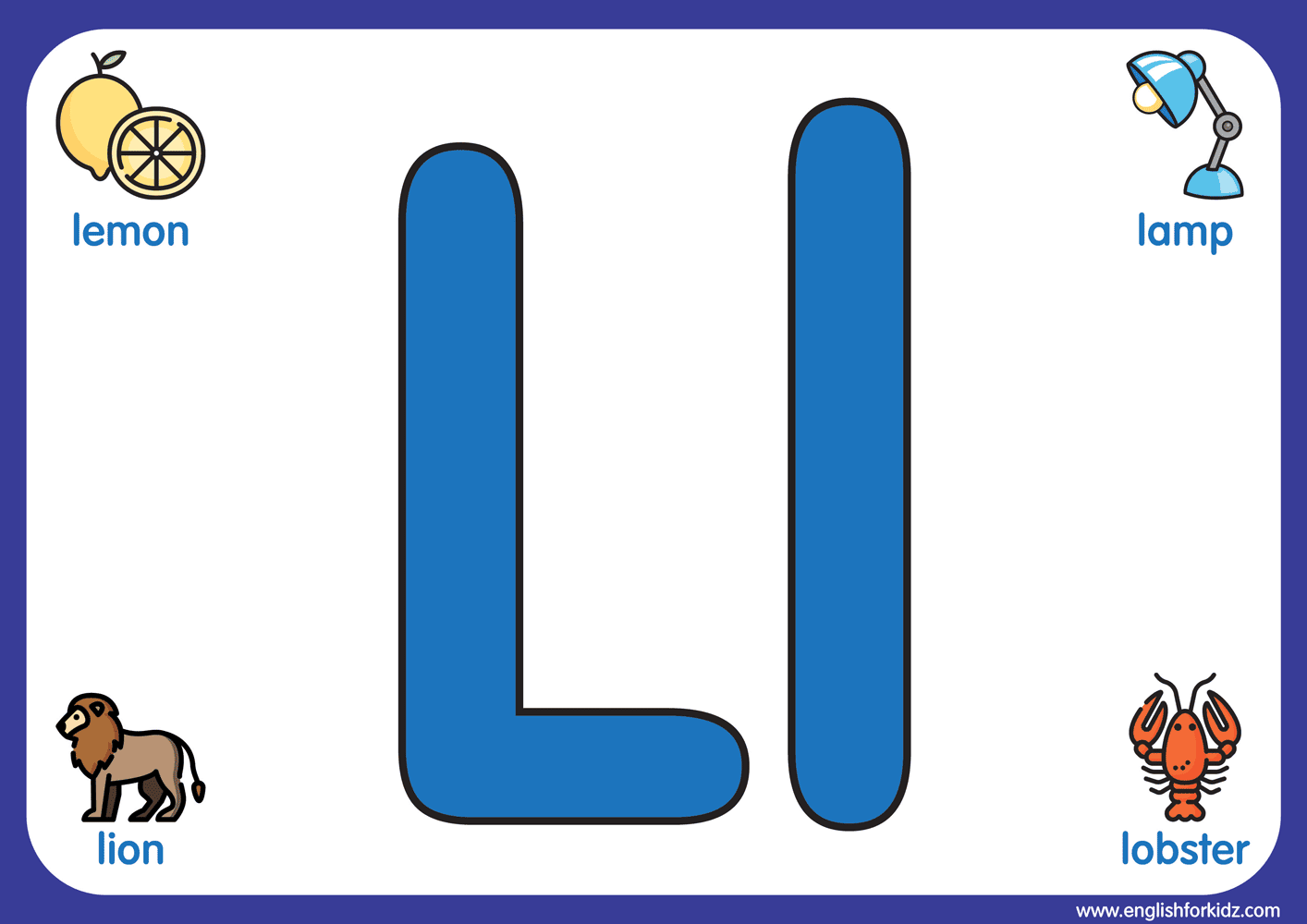 L Letter Alphabet