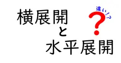 垂直展開と水平展開の違いを徹底解説｜中学生にもわかる図解付き