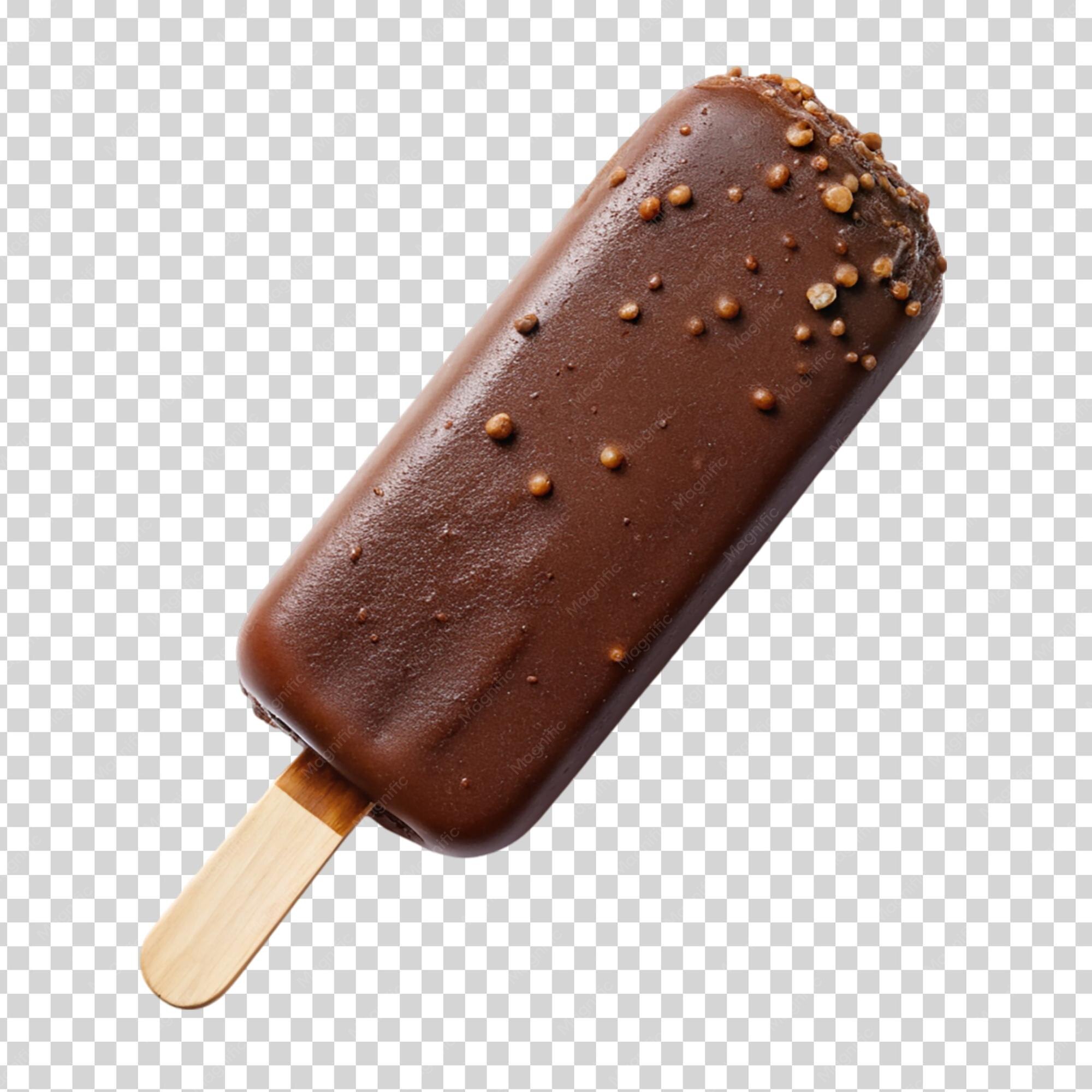 Premium PSD | A chocolate ice cream bar on transparent background