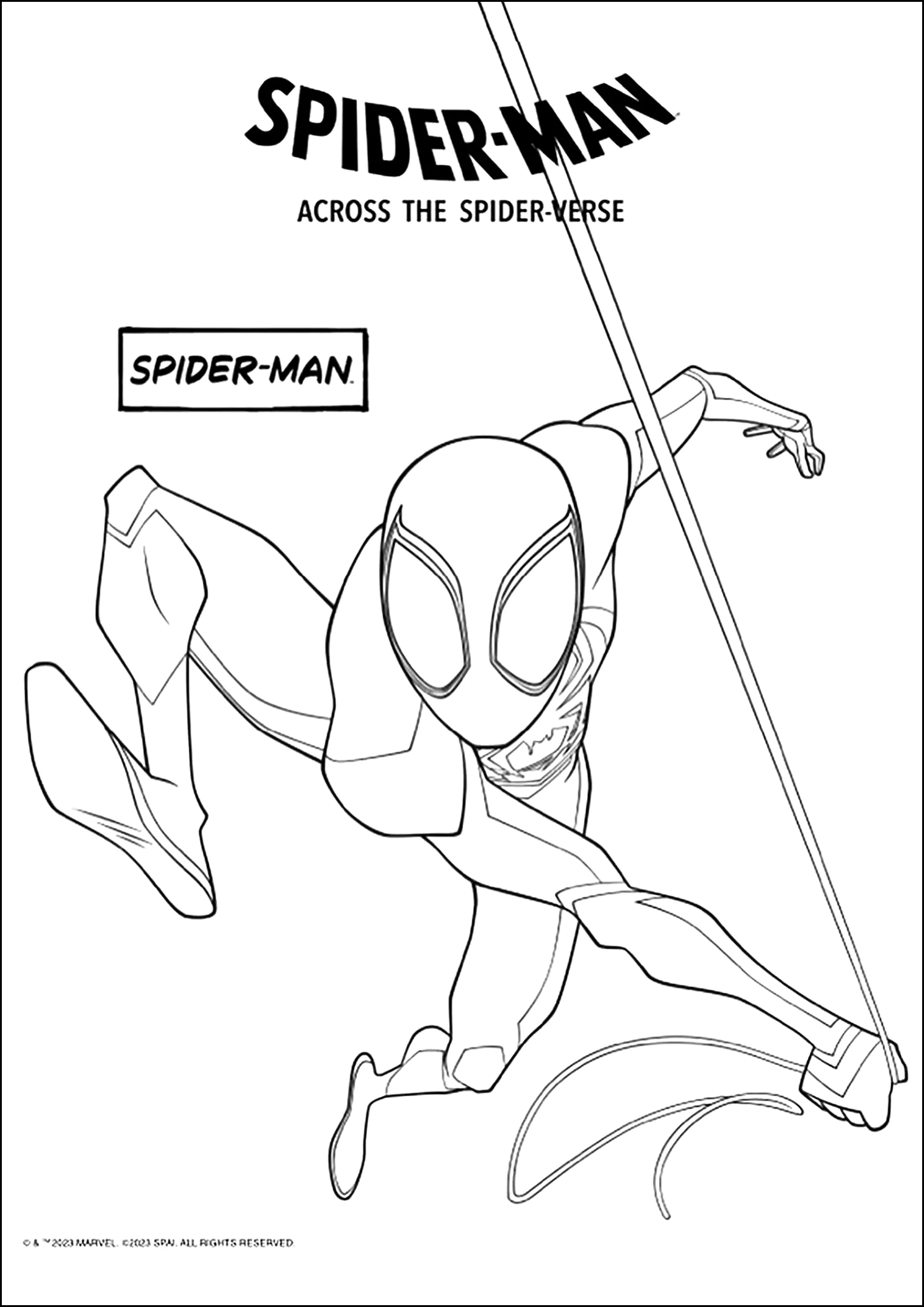  Miles Spiderman Coloring Bildidee 