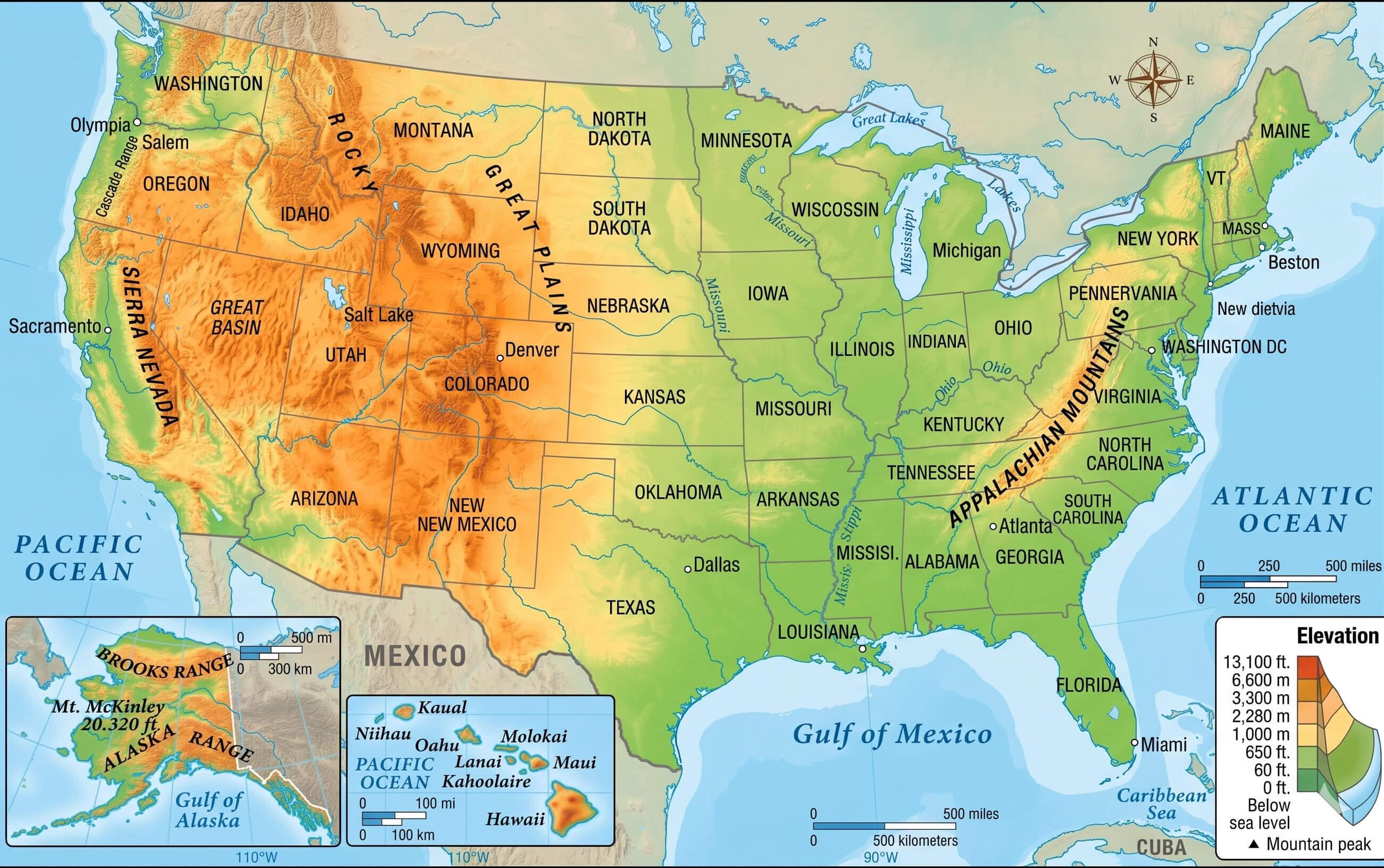  Map of the United States Bildidee 