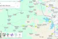 map showing arctic circle