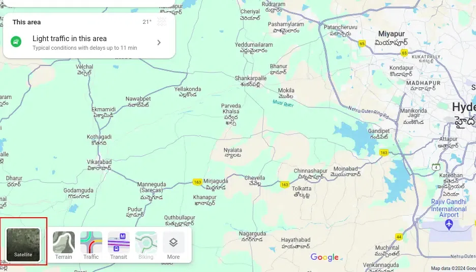 How to Start Google Maps in Satellite View - GeeksforGeeks