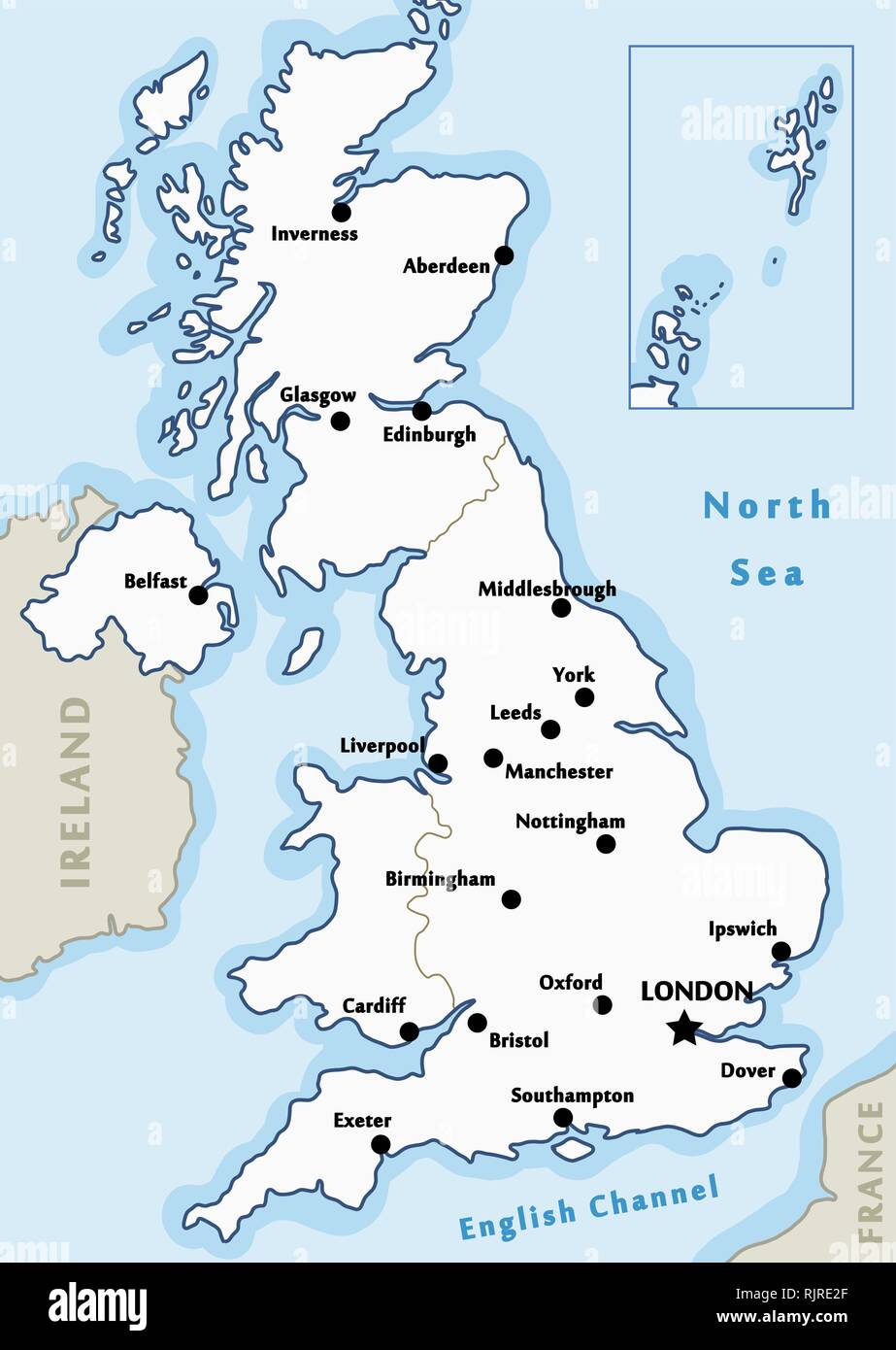  United kingdom map hi-res stock photography and images - Alamy Illustration 