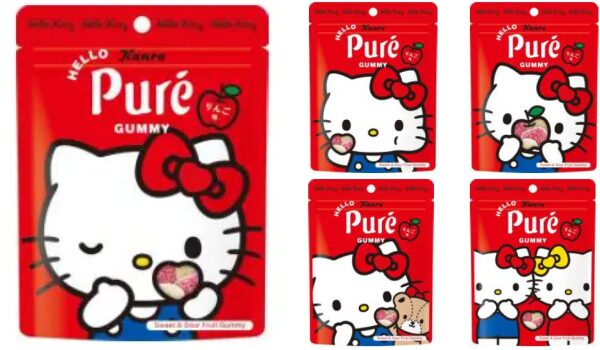  ピュレグミ×キティちゃん！販売店！どこで売ってる？コンビニも取扱い ハローキティ・りぼん・りんご型のグミ🍎 - コラボ Motiv 
