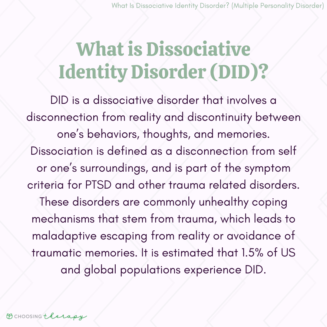  Dissociative Identity Disorder (DID): Symptoms, Causes, & Treatments Bildidee 