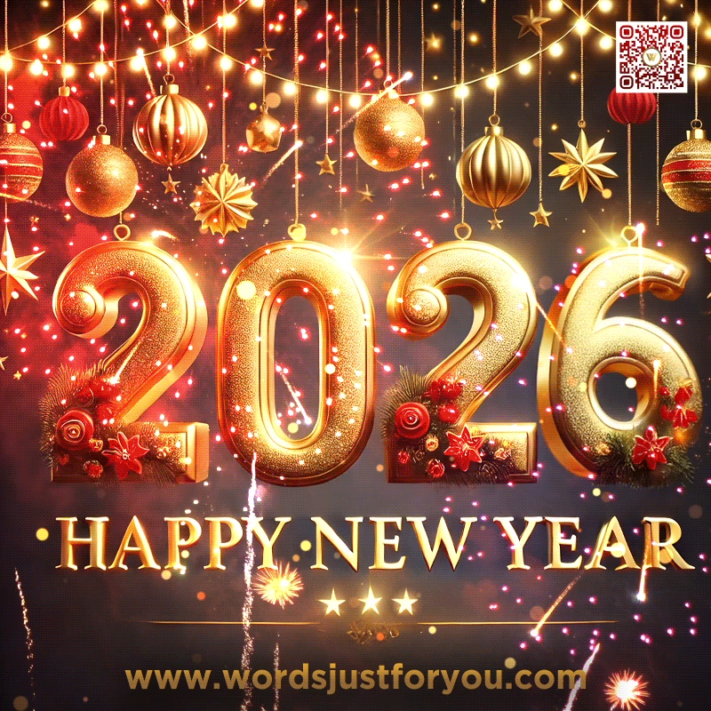  New Elegant Happy 2026 GIF » WordsJustforYou.com - Original Creative 