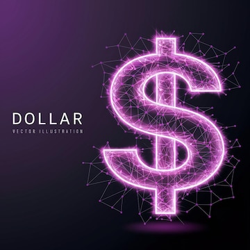  A black background with a dollar sign on it 