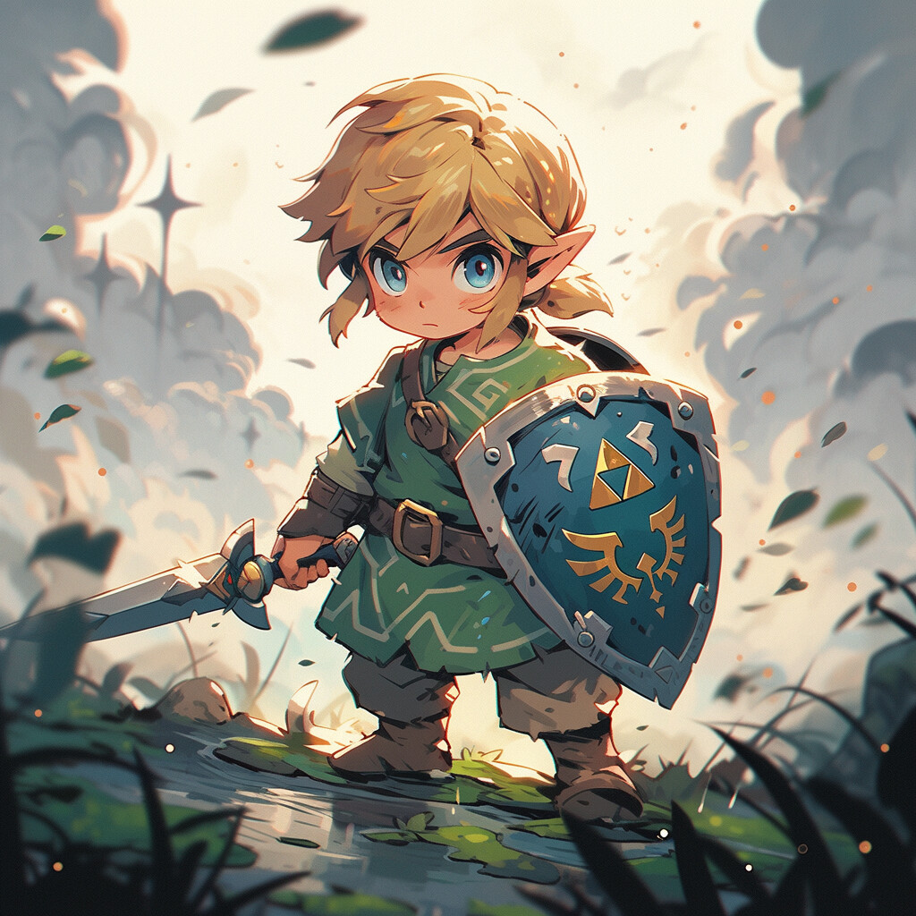  ArtStation - Link - Legend of Zelda Fan Art Motiv 