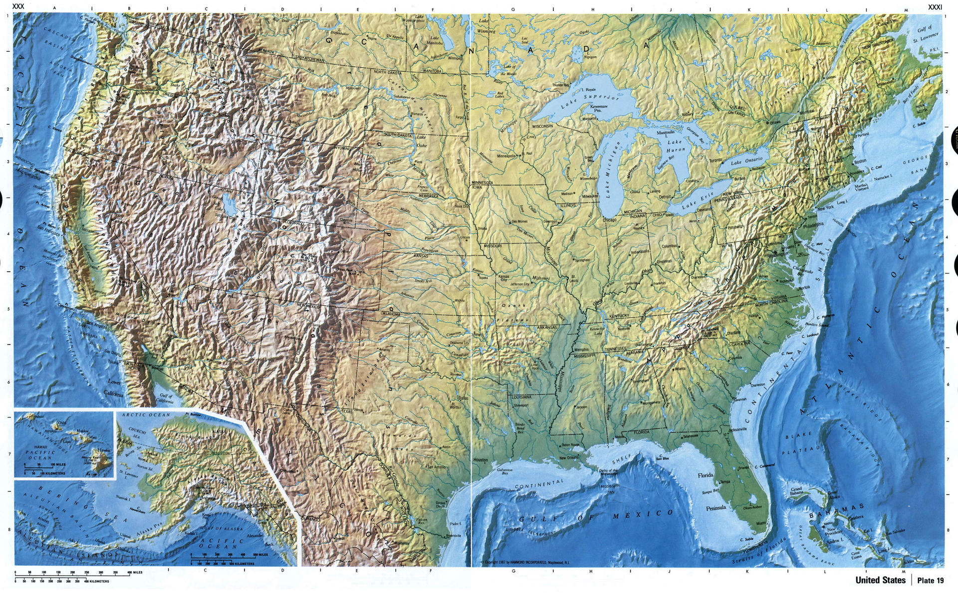  Map of the United States of America (Geography) by Cameron-J-Nunley on Bildidee 