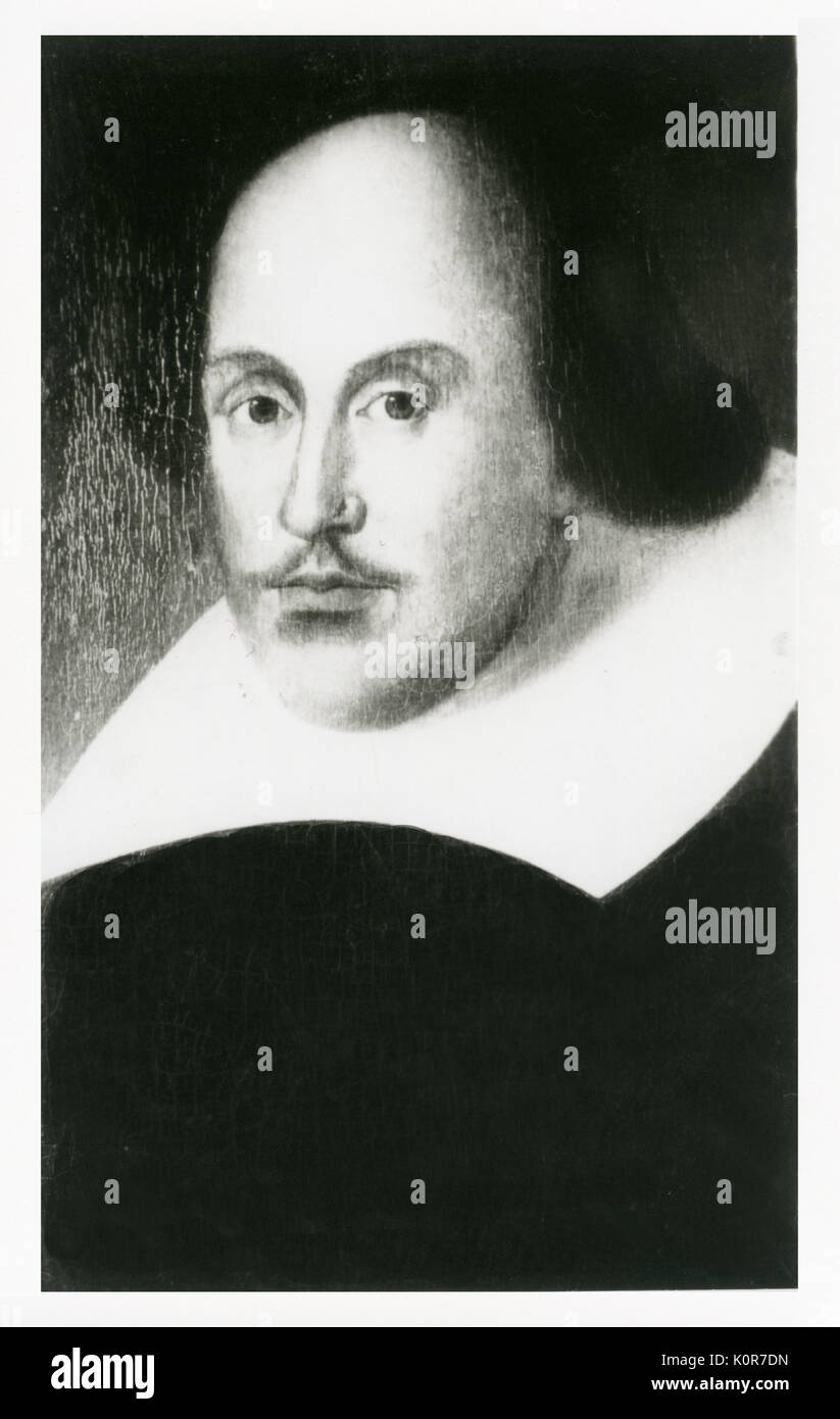 SHAKESPEARE, William -portrait English playwright Stock Photo - Alamy