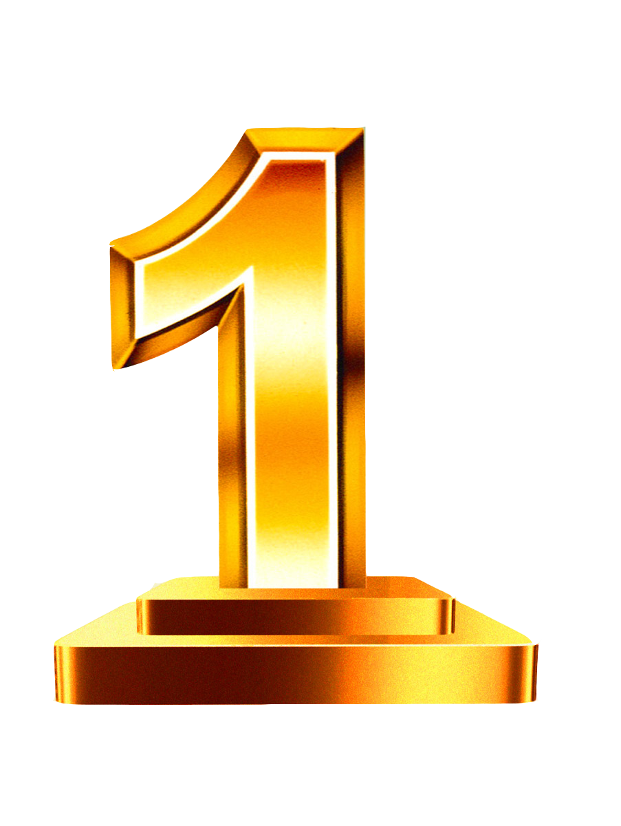  1 Number PNG Transparent Images 