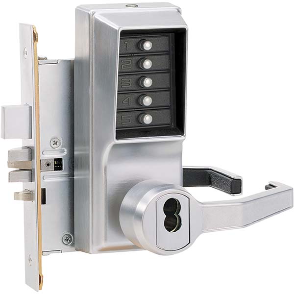 Simplex - Lever Locksets; Type: Push-button Lock; Door Thickness: 1-3/4