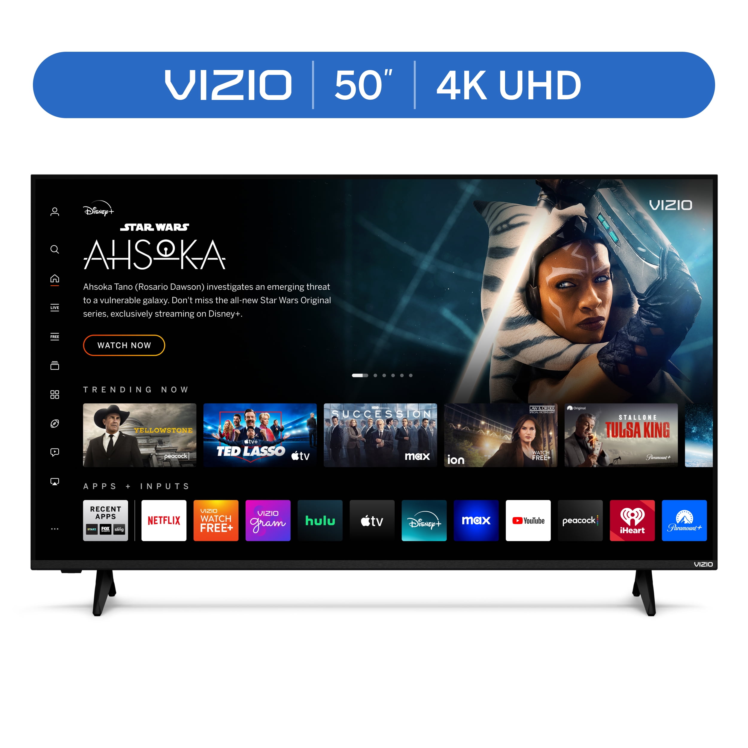  VIZIO 50" Class 4K UHD LED HDR Smart TV (New) V4K50M-08 - Walmart.com 