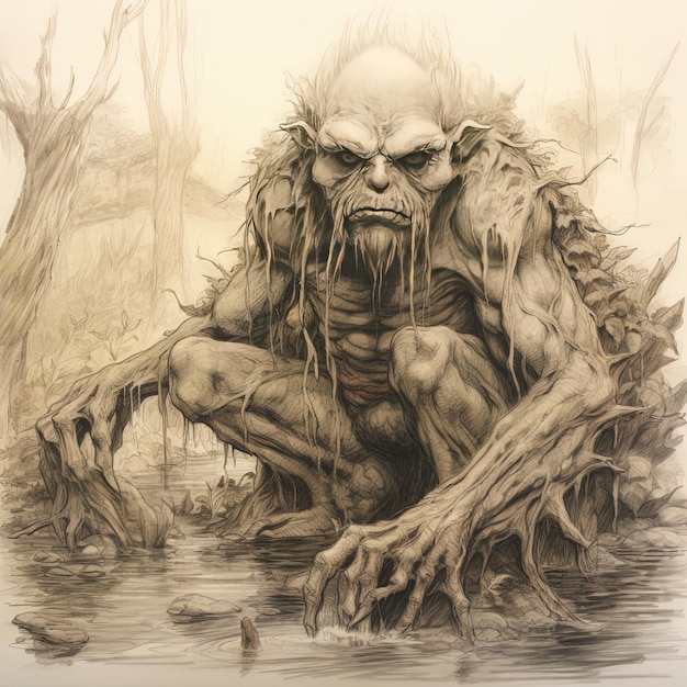  Kneeling Monster Painting Images - Free Download on Freepik Bildidee 