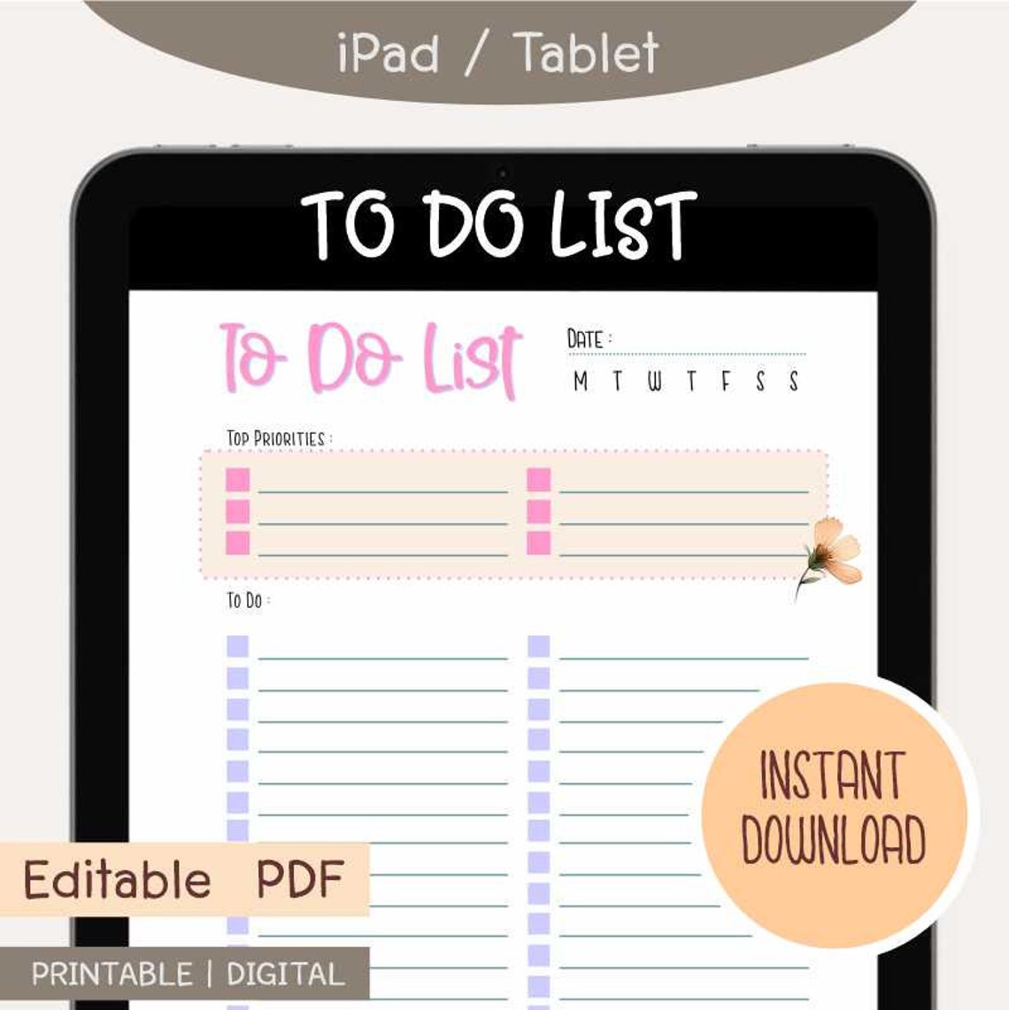  Editable To Do List 