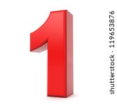  Red Number 1 image - Free stock photo - Public Domain photo - CC0 Images Illustration 