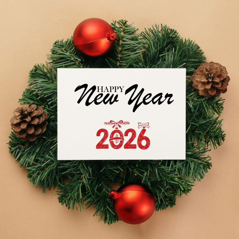 Happy New Year 2026 SVG Bundle: Cricut & Sublimation Files (digital